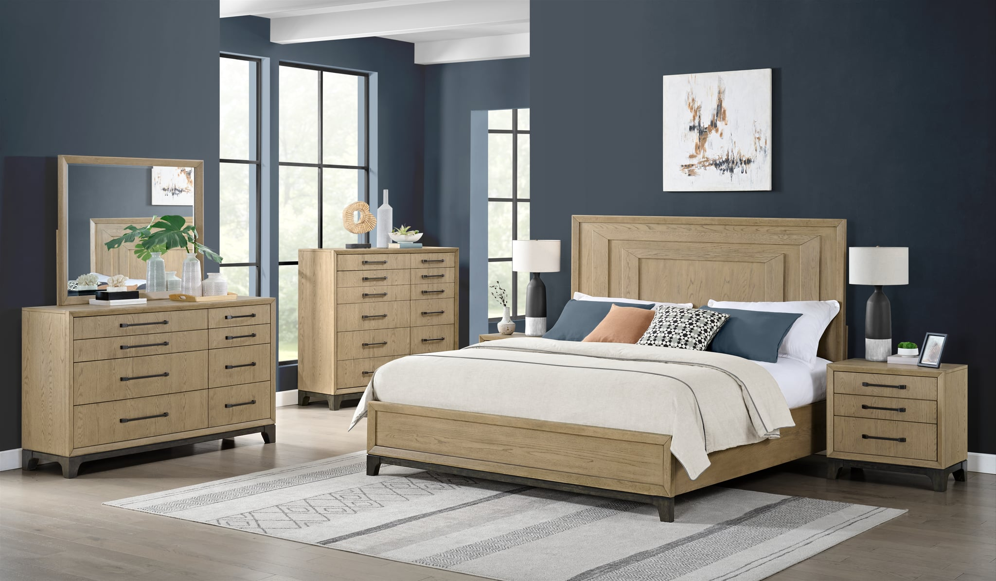 5-Piece King Panel Bedroom Set