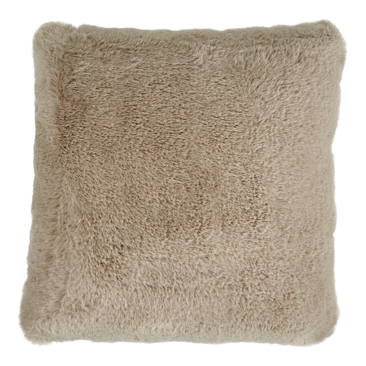 Signature Design by Ashley Gariland Gariland Taupe Faux Fur Pillow