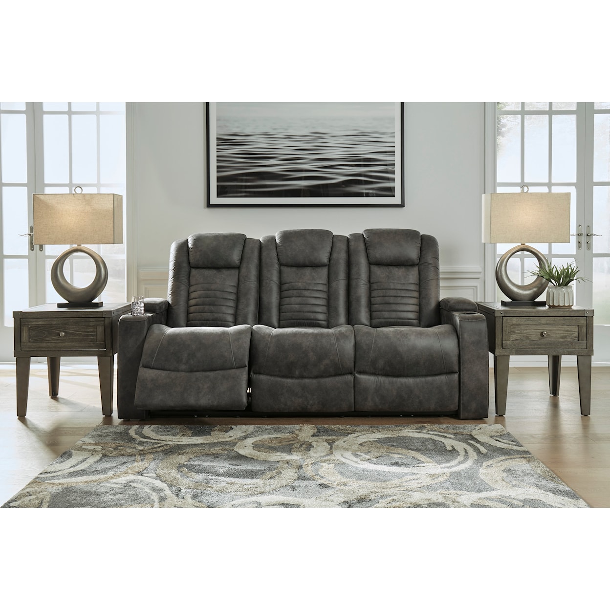 Ashley Furniture Signature Design Soundcheck Power Reclining Sofa