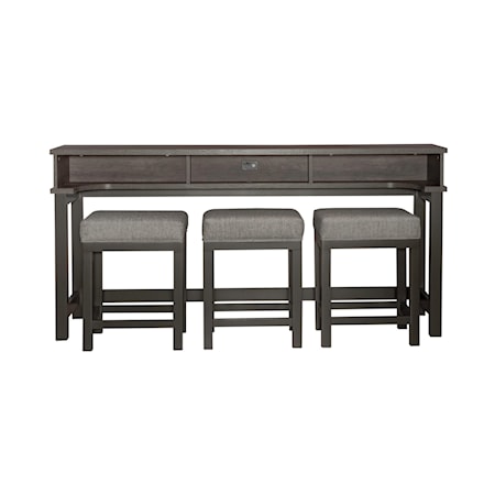 4-Piece Console Bar Table Set