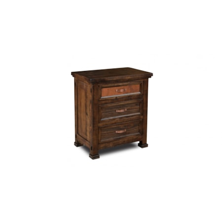 Copper Canyon 3-Drawer Nightstand