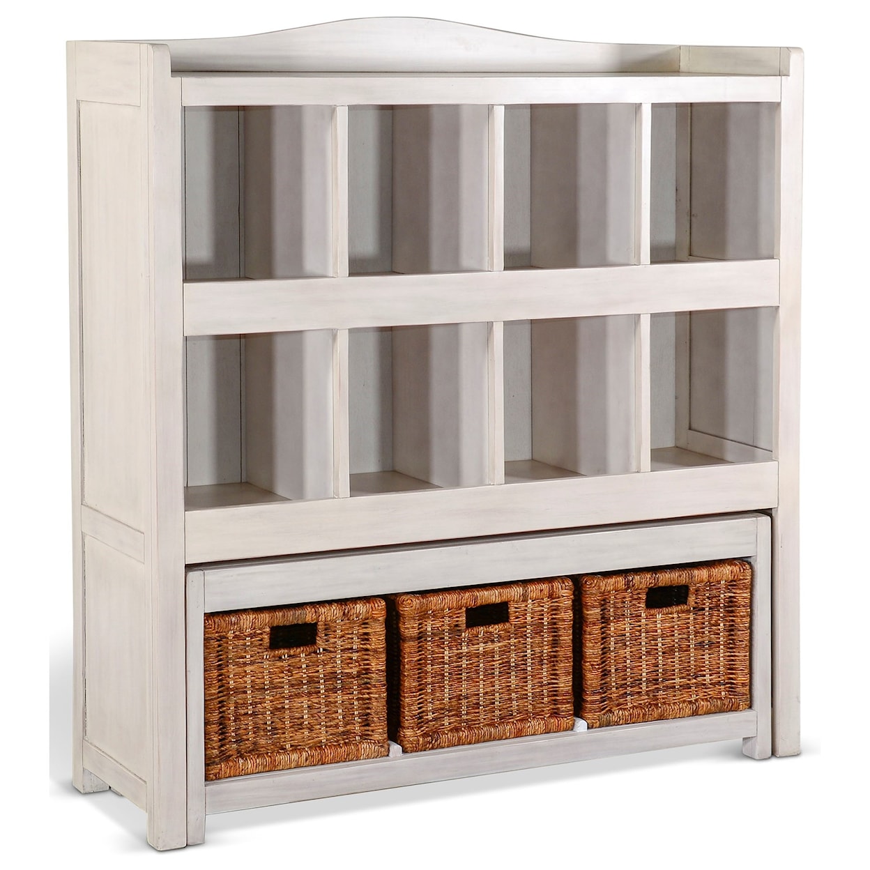 Sunny Designs 2993 Storage Bookcase w/ Trundle Bench