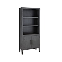 Contemporary Bookcase with Doors