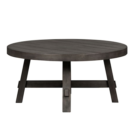 Splay Leg Round Cocktail Table