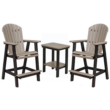 End Table and Chairs Set