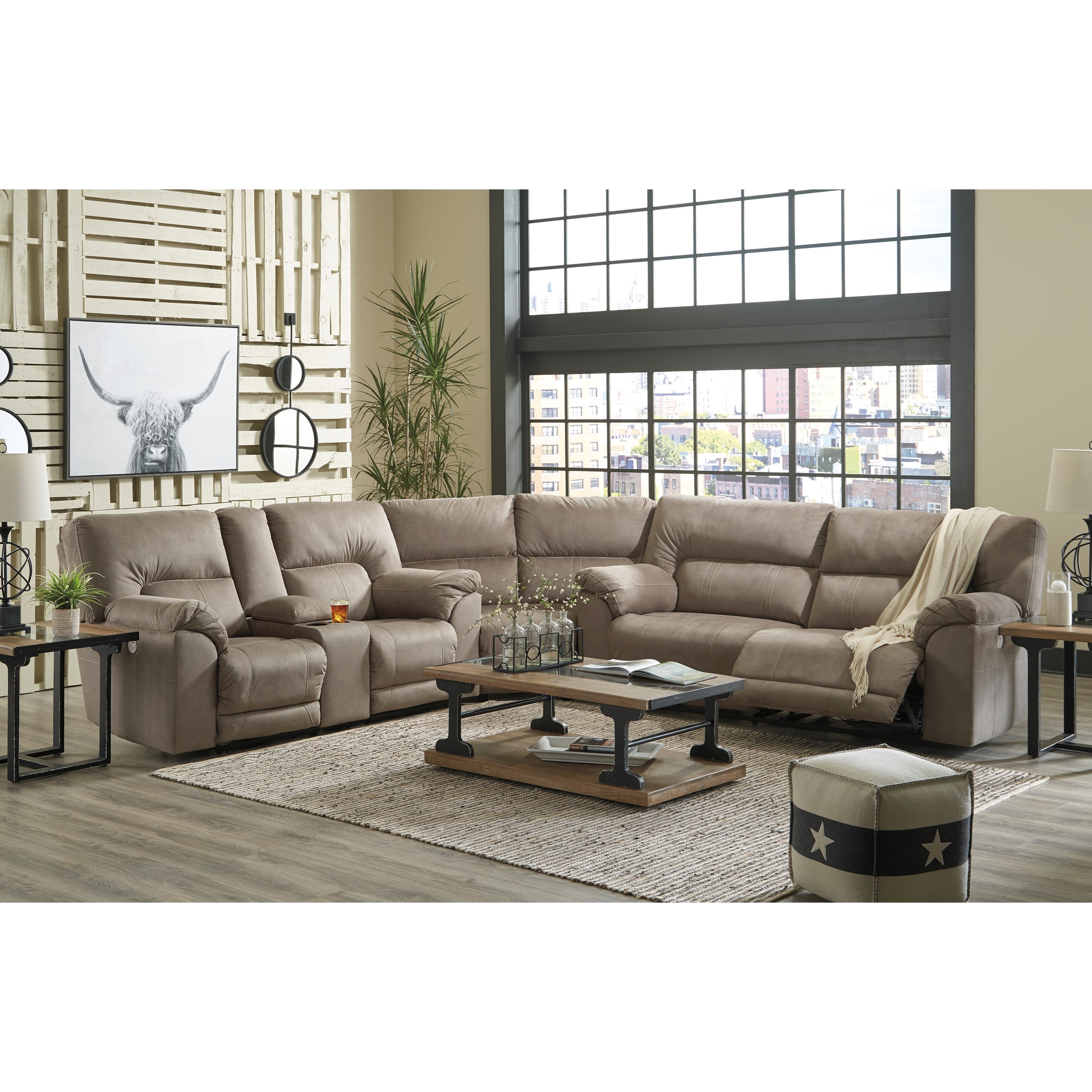 Warrendale power store reclining sectional