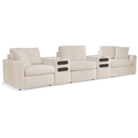 5-Piece Sectional With Audio Consoles