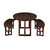 Transitional 3-Piece Dining Set