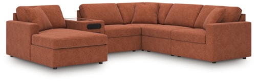 6-Piece Sectional With Audio System And Chaise