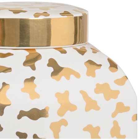 Jungle Ginger Jar - White
