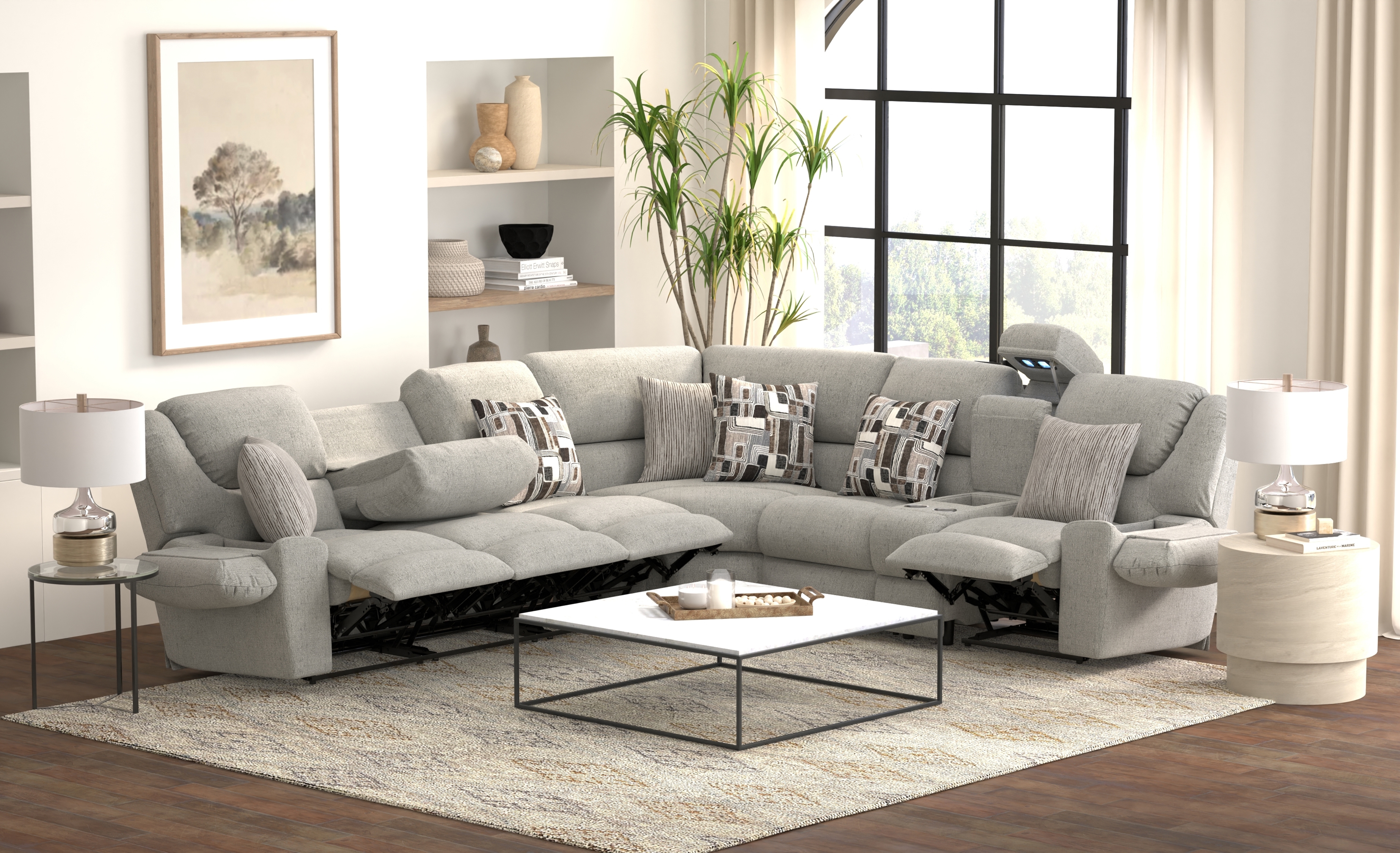 Catnapper Quinn 3-Piece Reclining Sectional Sofa