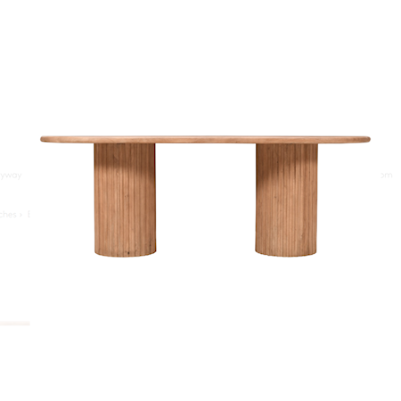 Double Pedestal Dining Table