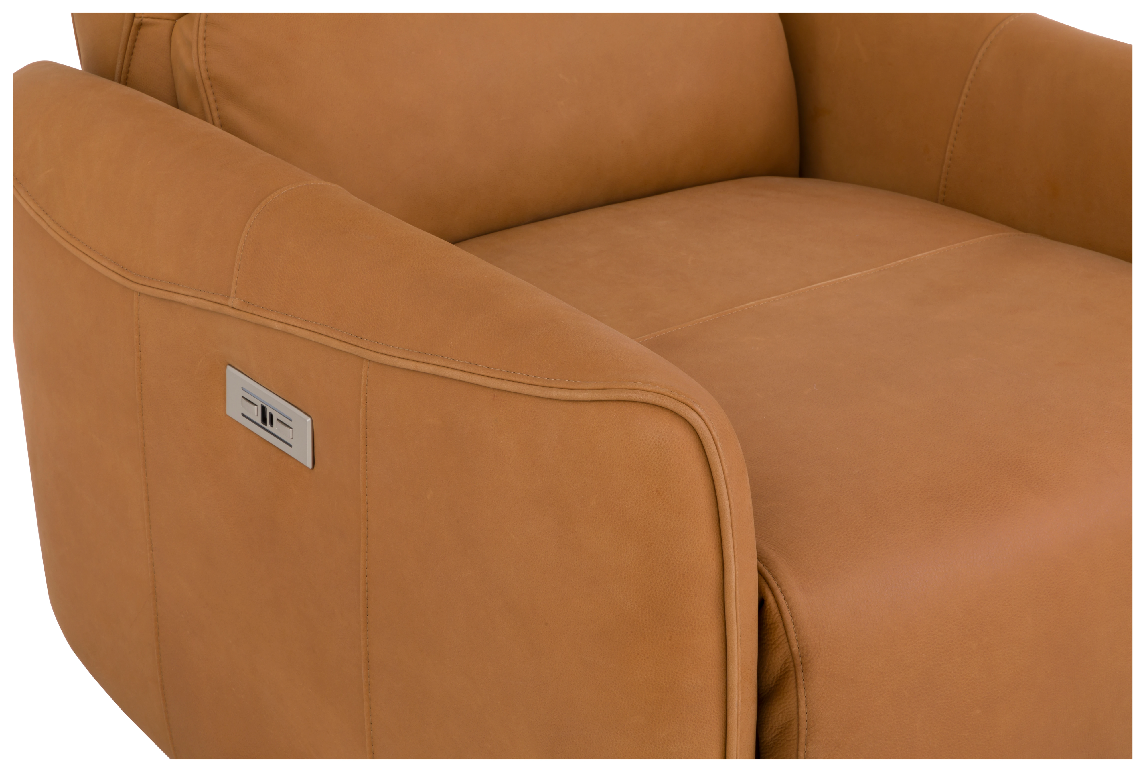 Fairfield The Leather Reserve,Ready-to-Ship Upholstery Power Headrest Recliner