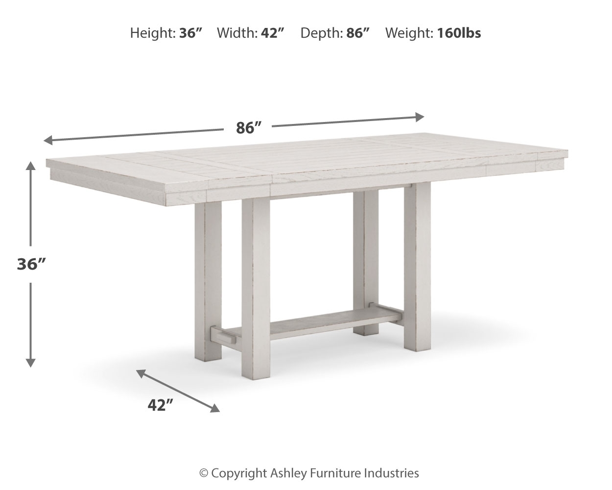 Signature Design by Ashley Robbinsdale Table And 8 Barstools