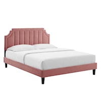 Performance Velvet Full Platform Bed