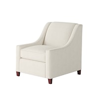 Accent Chair with Sloping Track Arms