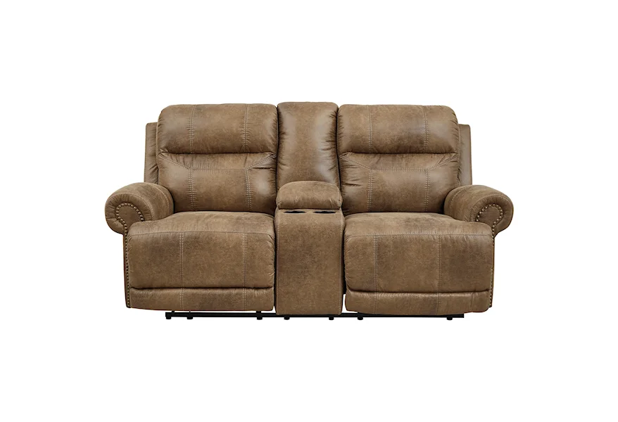 Grearview Power Reclining Loveseat with Console by Signature Design by Ashley at Sparks HomeStore