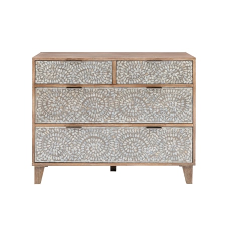 Corsica 4 Drawer Console