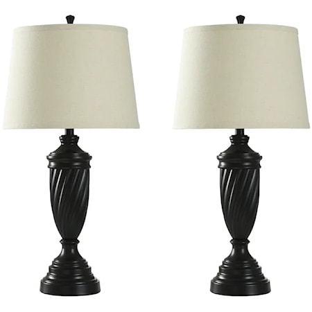 Transitional Lamp Set with Oiled Bronze Finish