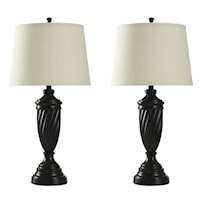 Transitional Lamp Set with Oiled Bronze Finish