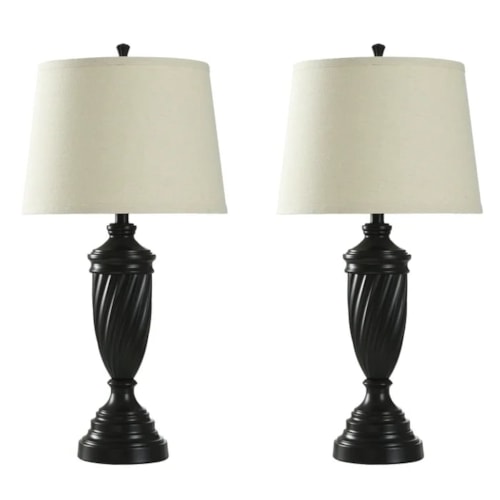 Transitional Lamp Set with Oiled Bronze Finish