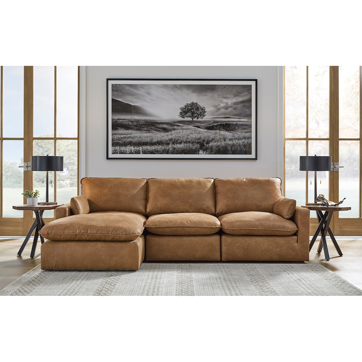 Benchcraft Marlaina 3-Piece Sectional with Chaise