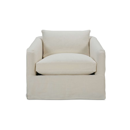 Swivel Chair with Slipcover