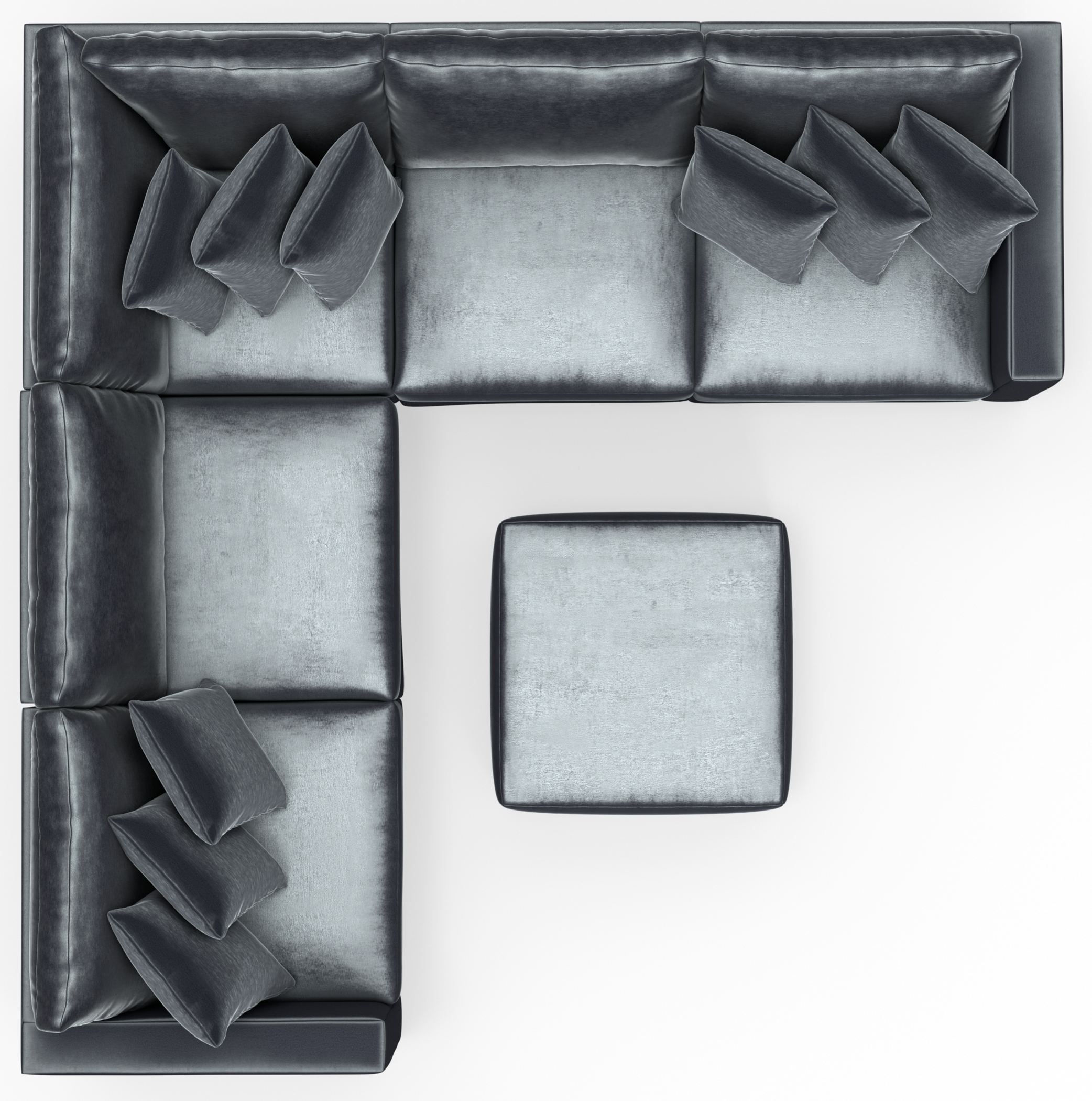 Jackson Furniture Remington 5-Piece Sectional Sofa with Cocktail Ottoman