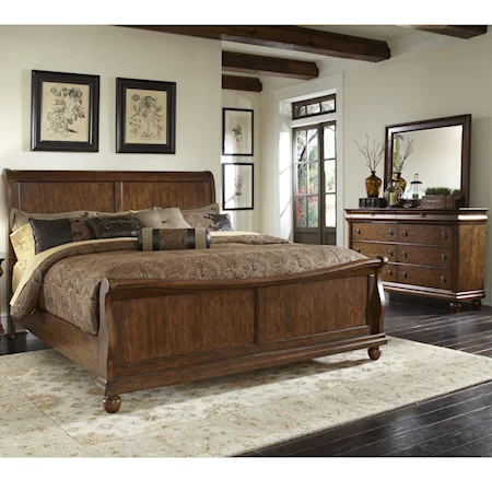 Transitional 3-Piece Queen Bedroom Set