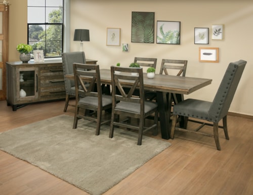 Rustic 8-Piece Dining Room Set