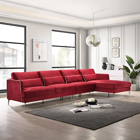 Contemporary 3-Piece Sectional Sofa