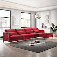 Contemporary 2-Piece Sectional Sofa with Chaise