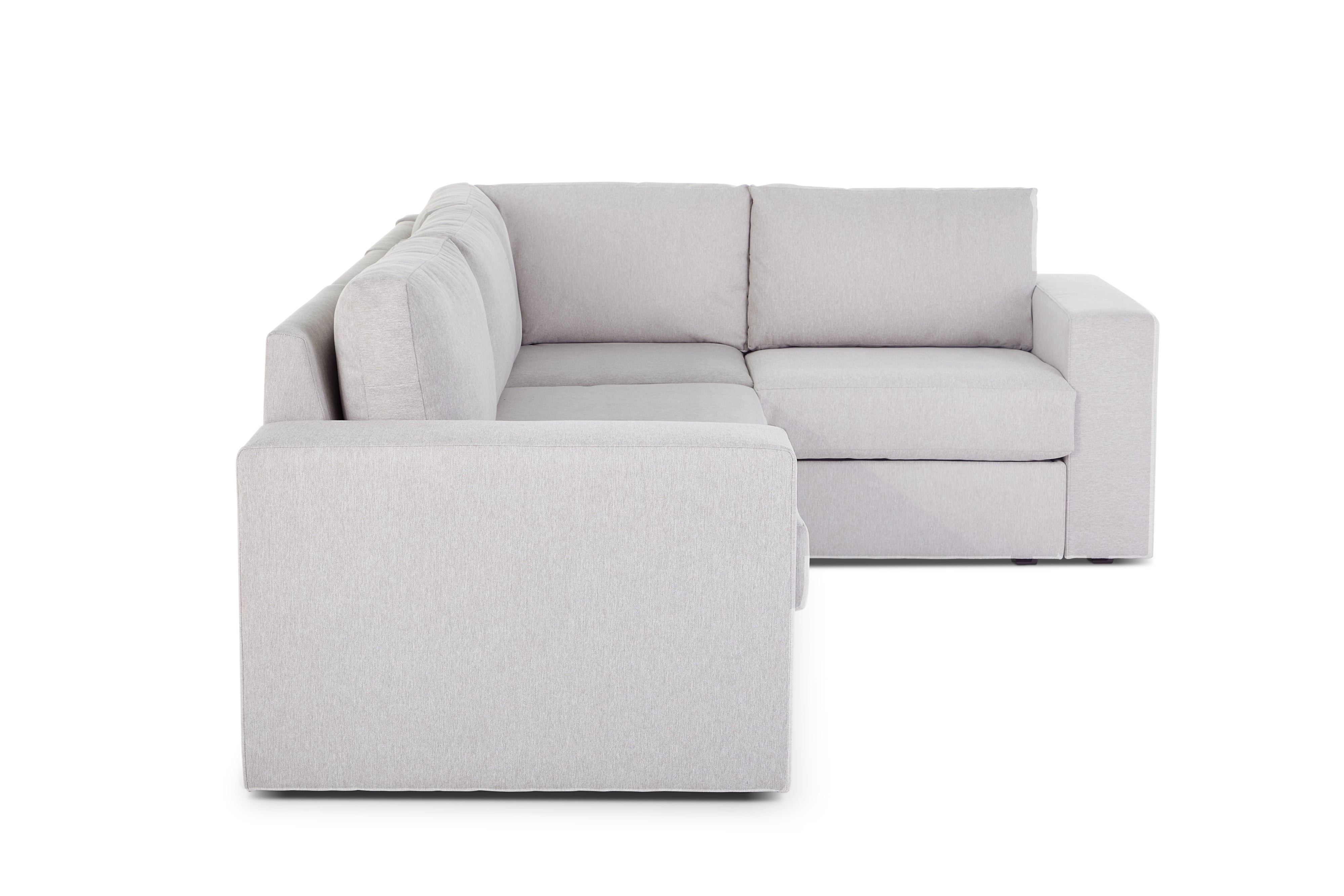 Wide-Arm 4-Seat Sectional Sofa