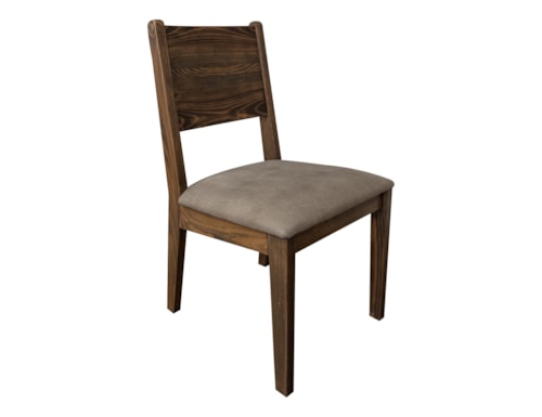 Transitional Upholstered Dining Chair with Open-Back