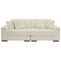 Contemporary 2-Piece Sectional Sofa with Reversible Cushions