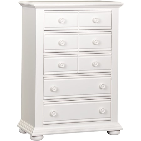 Cottage 5-Drawer Chest with Dovetail Construction