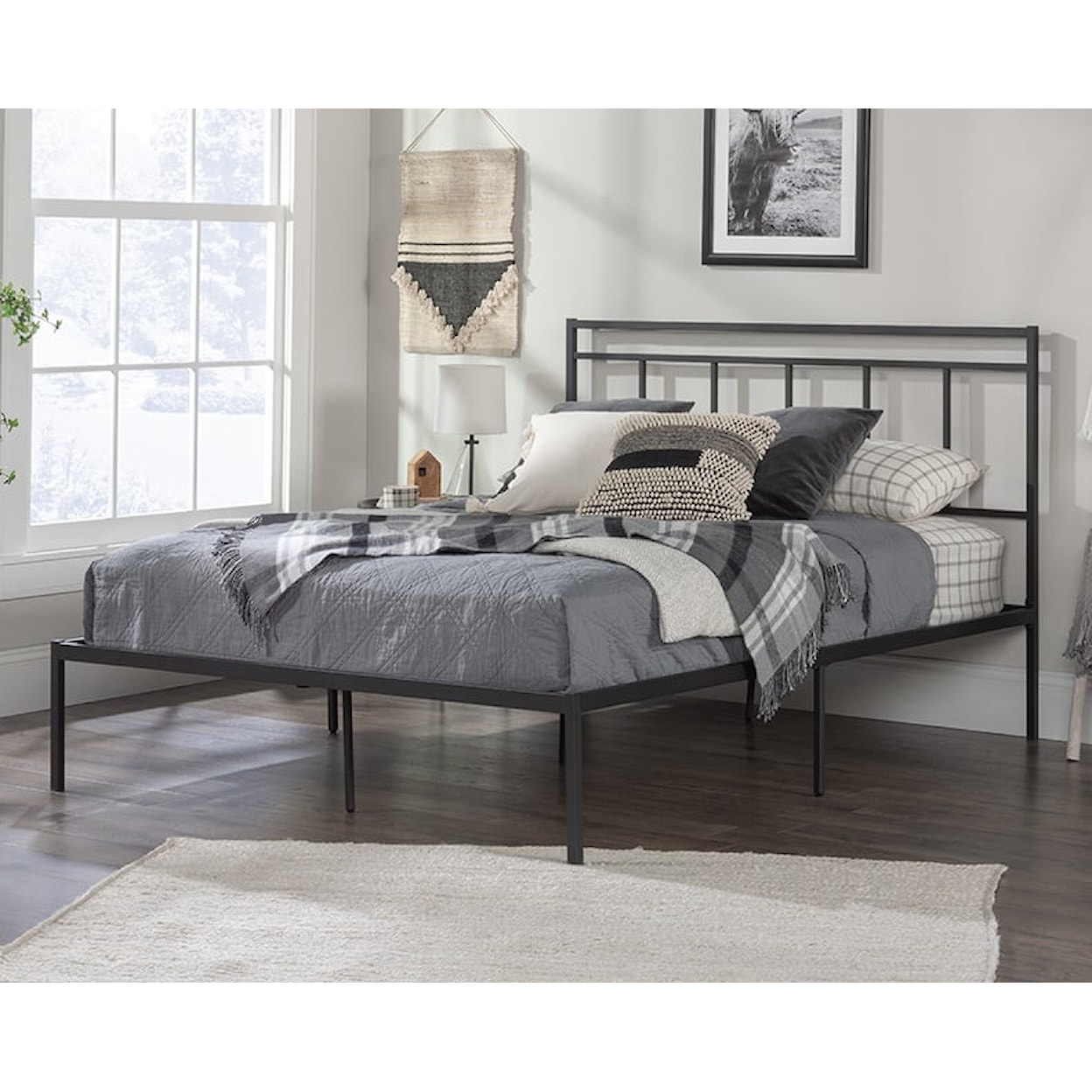 Sauder Cannery Bridge Queen Platform Bed