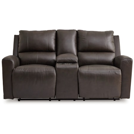 Dbl Rec Pwr Loveseat W/ Console
