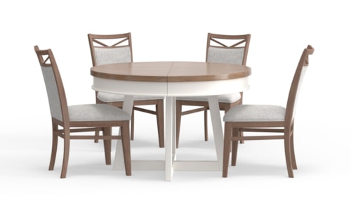 Farmhouse 5-Piece Round Dining Set