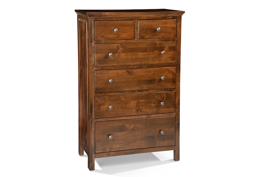 Heritage 6 Drawer Chest by Archbold Furniture at Town and Country Furniture 