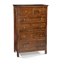 6 DRAWER CHEST WITH BOTTOM BLANKET DRAWER - STOCKED IN DIFFERENT FINISH