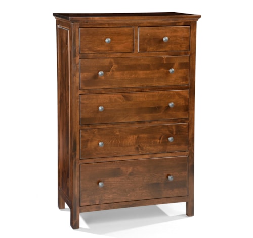 6 Drawer Chest with Bottom Blanket Drawer