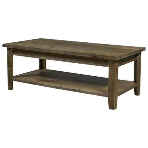 Rectangular Cocktail Table with Shelf