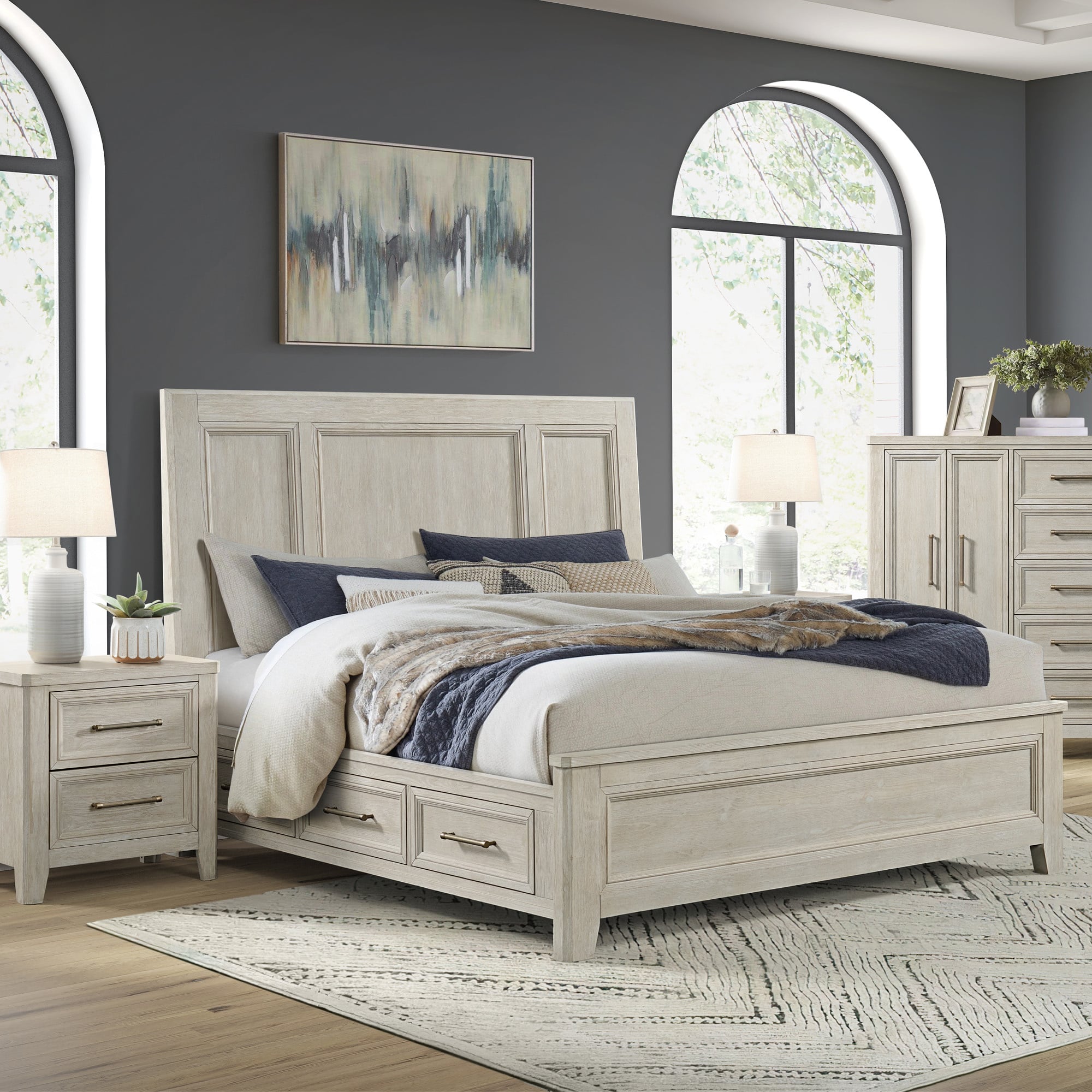 Intercon Carlson King Storage Panel Bed