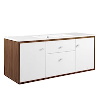 48" Wall-Mount Bathroom Vanity