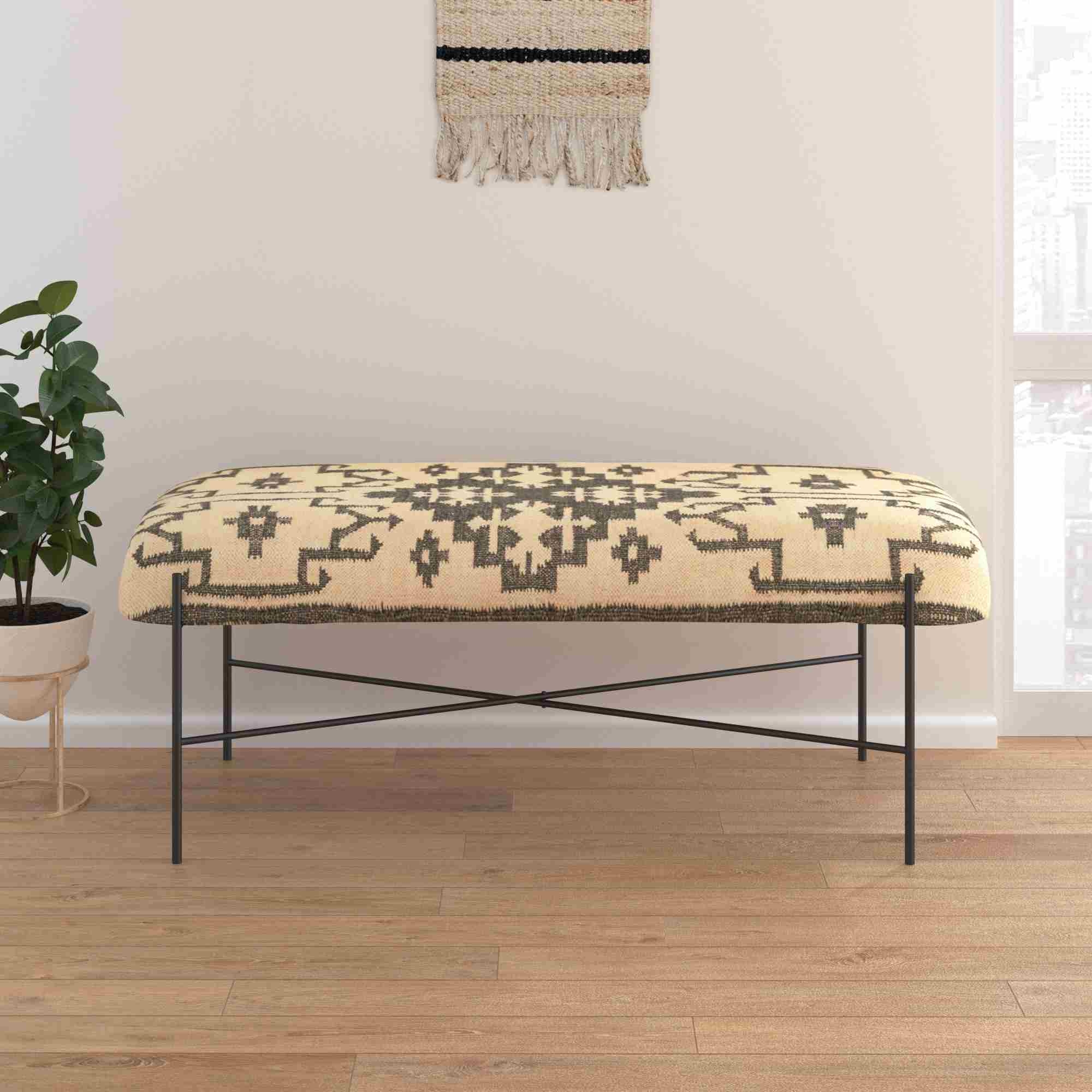 LR Home Accent Benches Cream Bench