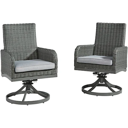 Swivel Chair with Cushion (Set of 2)