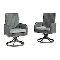 Swivel Chair with Cushion (Set of 2)