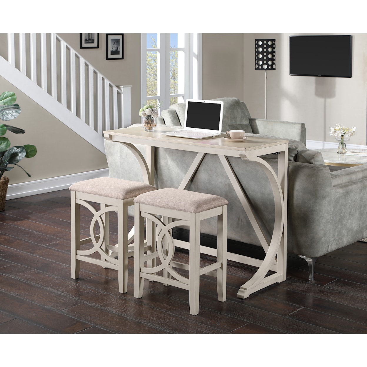 New Classic Bella Counter Sofa Table Set