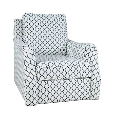 Transitional Kennedy Swivel Accent Chair